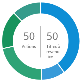 50% Actions 50% Titres à revenu fixe